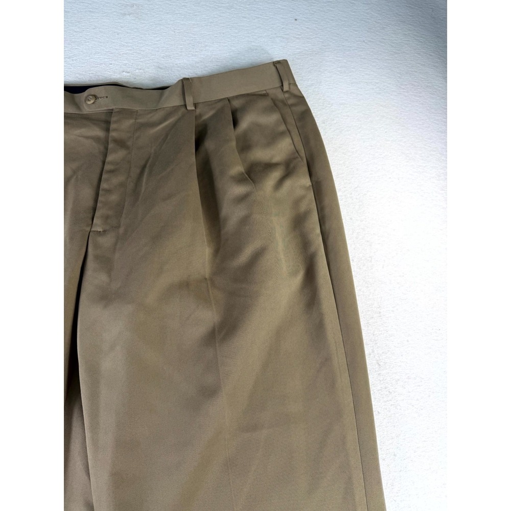 Perry Ellis Portfolio Dress Pants Mens 42/30 Brown Low Waist Office Business - Picture 4 of 16